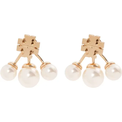 Kira earrings with glass pearls , female, Sizes: ONE SIZE - TORY BURCH - Modalova