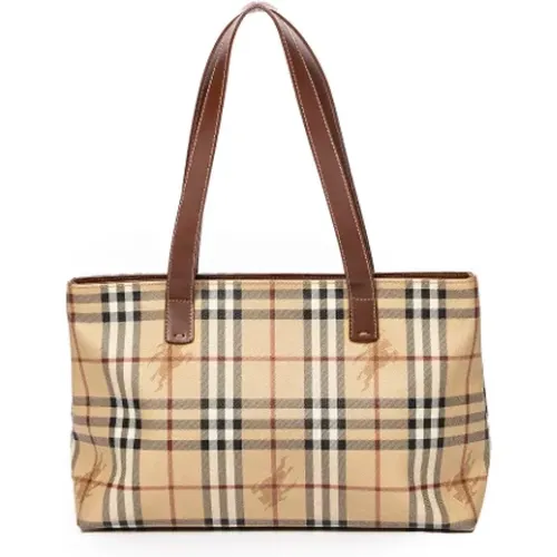 Pre-owned Coated canvas totes , female, Sizes: ONE SIZE - Burberry Vintage - Modalova