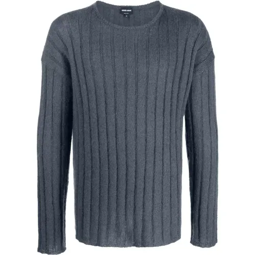 Stylish U8Hw Maglia Shirt , male, Sizes: XL, 2XL - Giorgio Armani - Modalova