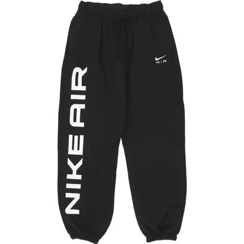 Fleece Tracksuit Pants Air Oversized Jogger , female, Sizes: L - Nike - Modalova