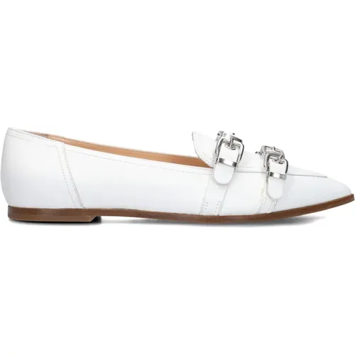 Weiße Leder Slip-On Schuhe , Damen, Größe: 38 EU - Attilio Giusti - Modalova