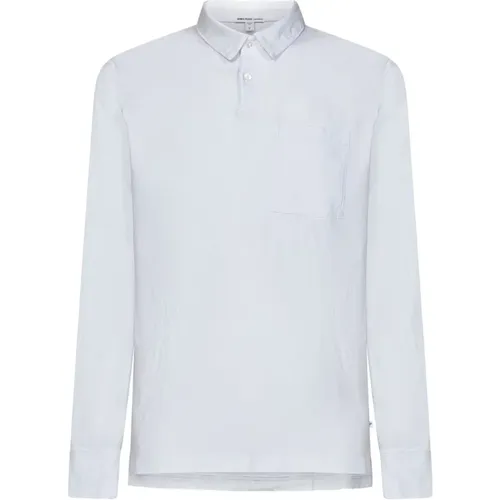 Rugby Polo Shirt with Chest Pocket , male, Sizes: M - James Perse - Modalova