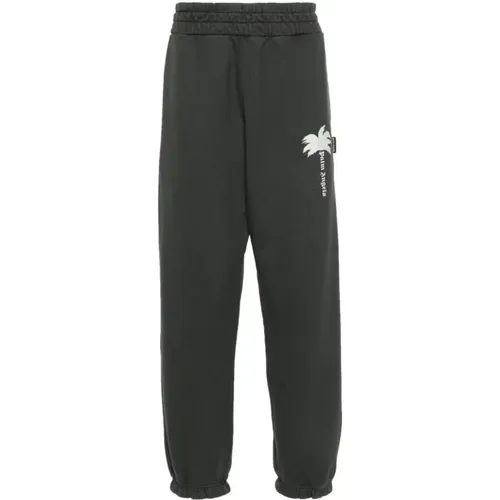 Dark Grey Palm Sweatpants , male, Sizes: L, M, XL - Palm Angels - Modalova