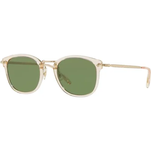 Buff/Green Sonnenbrille Op-506 SUN,Sunglasses,Tiefes Bernstein/Blau Sonnenbrille Op-506 SUN - Oliver Peoples - Modalova
