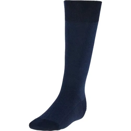 Socken mit Mikromuster aus Baumwolle - Boggi Milano - Modalova