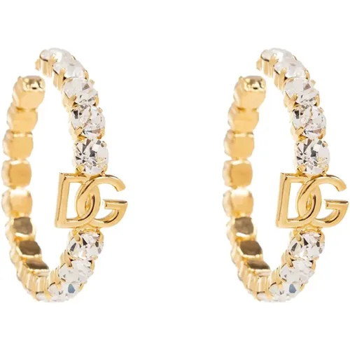 Br earrings with logo , female, Sizes: ONE SIZE - Dolce & Gabbana - Modalova