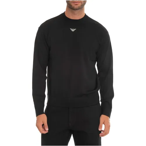 Wollpullover mit zeitgemäßer Passform , Herren, Größe: S - Emporio Armani - Modalova