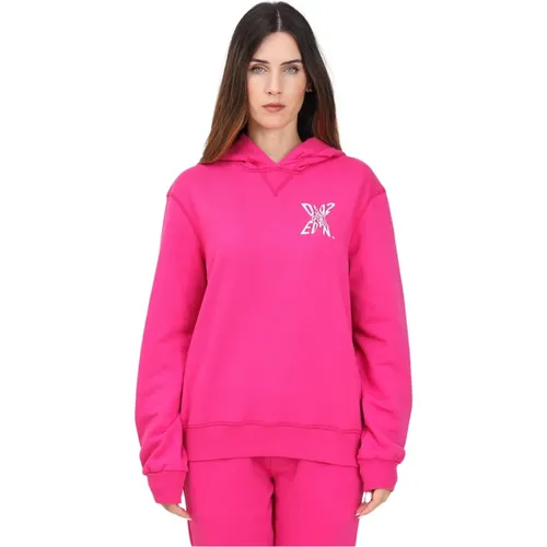 Fuchsia Hoodie mit Sport Edtn.09 Print , Damen, Größe: S - Dsquared2 - Modalova