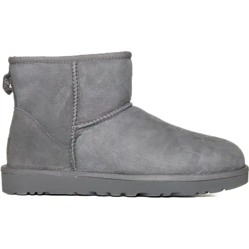 Graue Shearling Stiefeletten , Damen, Größe: 37 EU - Ugg - Modalova