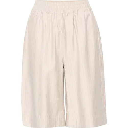 Pinstripe Long Shorts & Knickers , female, Sizes: XS, 2XL, L, M, S - Gestuz - Modalova