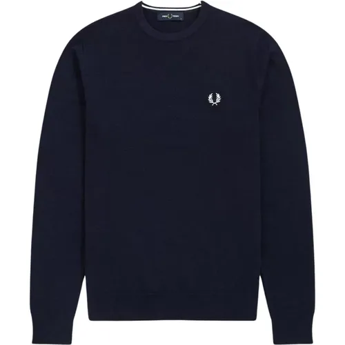 Navy Classic Sweater - Fred Perry - Modalova