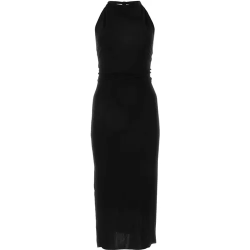 Schwarzes Viskosekleid , Damen, Größe: S - Helmut Lang - Modalova