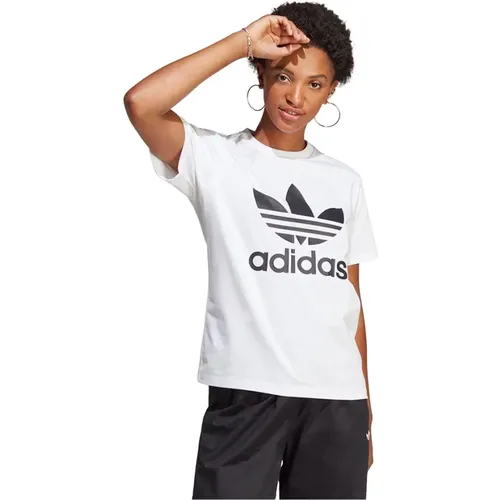 Trefoil Tee , Damen, Größe: S - Adidas - Modalova