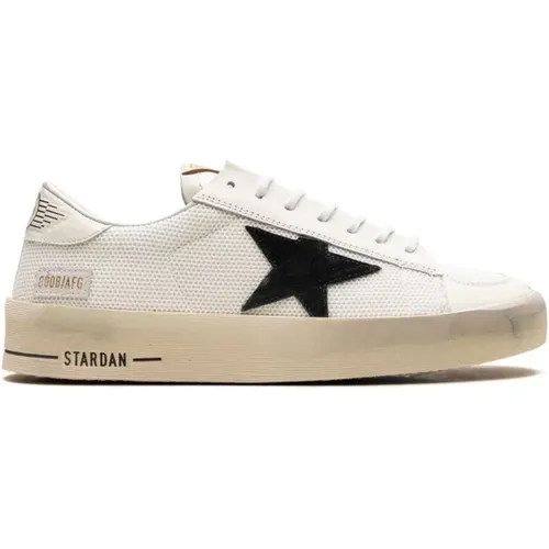 Weiße Schwarze Stardan Sneakers , Herren, Größe: 44 EU - Golden Goose - Modalova