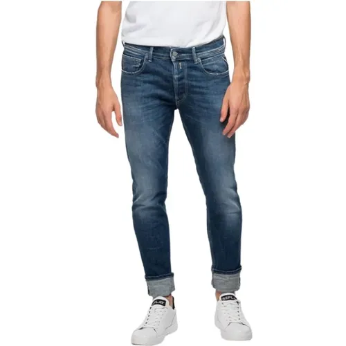 Pantalone Regular_Slim M1008000285214 , male, Sizes: W36 - Replay - Modalova