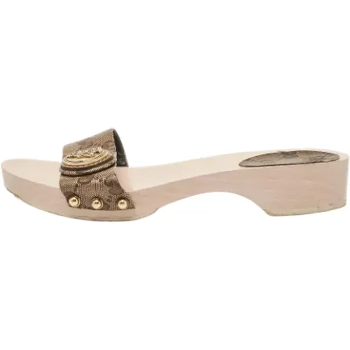 Pre-owned Canvas sandals , female, Sizes: 3 UK - Gucci Vintage - Modalova