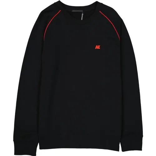 Cotton Sweatshirt with Logo Detail , male, Sizes: L - Helmut Lang - Modalova