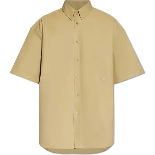 Besticktes Hemd , Herren, Größe: XL - Burberry - Modalova