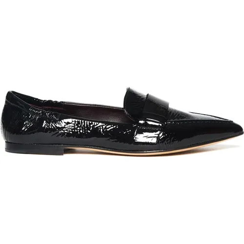 Schwarze Lackleder-Loafer 0946 , Damen, Größe: 39 EU - Pomme D'or - Modalova