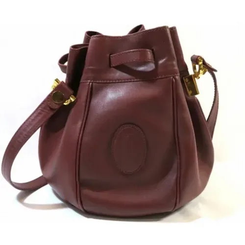 Pre-owned Leather handbags , unisex, Sizes: ONE SIZE - Cartier Vintage - Modalova
