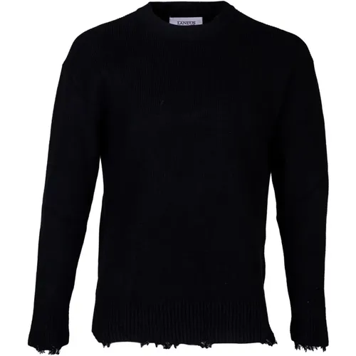 Stylish Round-neck Knitwear , male, Sizes: L - Laneus - Modalova