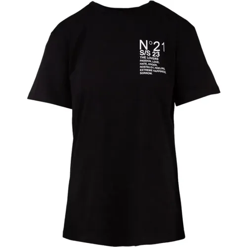 T-Shirts , Damen, Größe: L - N21 - Modalova