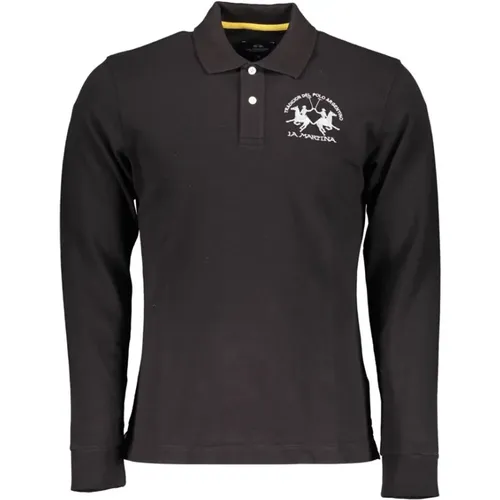 Elegant Long-Sleeve Polo Shirt , male, Sizes: L, 2XL, M, XL - LA MARTINA - Modalova