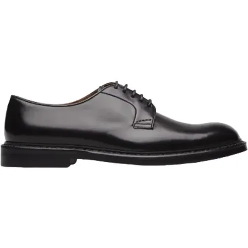 Elevate Your Business Attire with Calf Leather Lace-up Flats , male, Sizes: 8 UK, 7 1/2 UK - Doucal's - Modalova