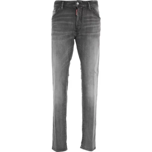 Jeans mit tiefem Schritt und Logo-Details - Dsquared2 - Modalova