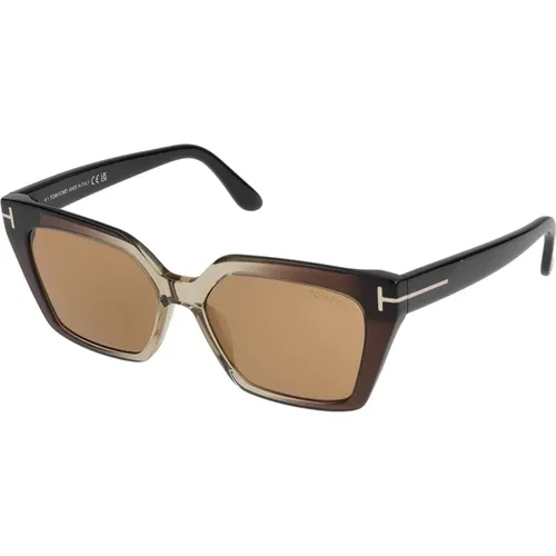 Stylische Sonnenbrille Ft1030 , Damen, Größe: 53 MM - Tom Ford - Modalova