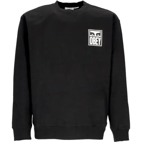 Ikonic Eyes Crewneck Sweatshirt Schwarz - Obey - Modalova