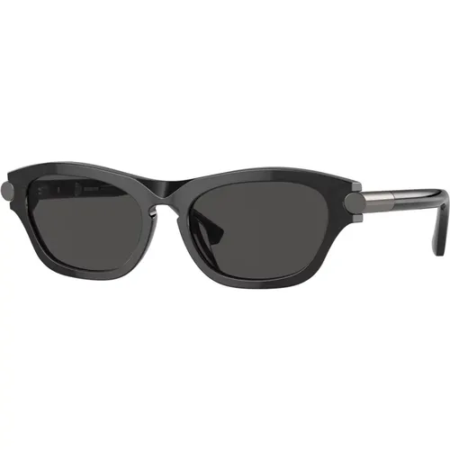 Stylische Sonnenbrille in Blauton , unisex, Größe: 55 MM - Burberry - Modalova