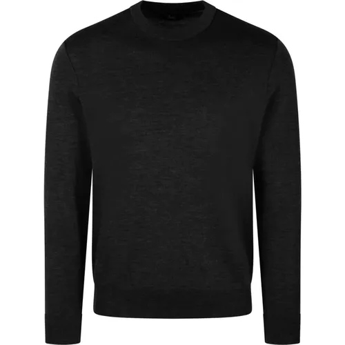 Pure Wool Crew-Neck Sweater Fw24 , male, Sizes: 2XL - Herno - Modalova