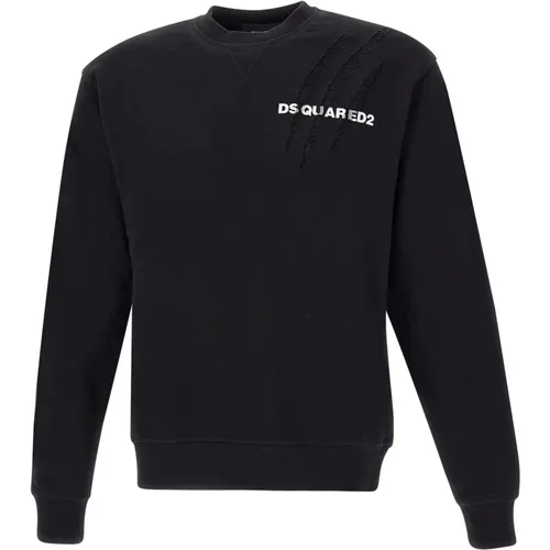 Schwarze Pullover für Männer , Herren, Größe: M - Dsquared2 - Modalova