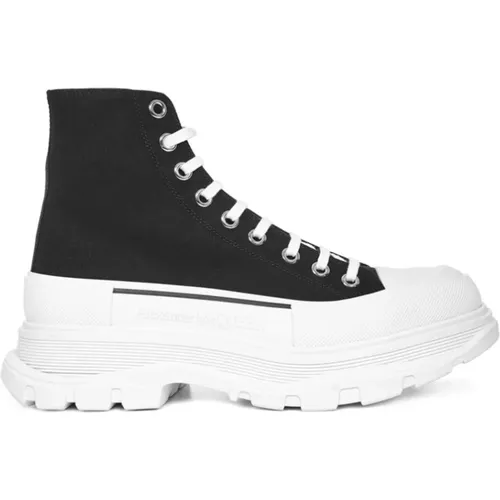 Schwarze Tread Slick High-Top Sneakers , Herren, Größe: 36 EU - alexander mcqueen - Modalova