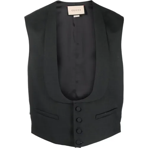 Formal Wool Vest Gilet , male, Sizes: L - Gucci - Modalova