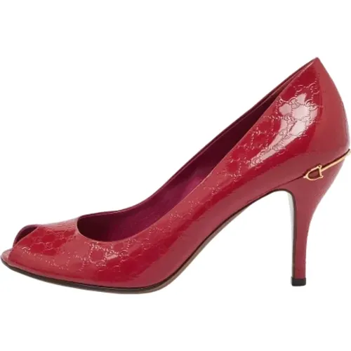 Pre-owned Leather heels , female, Sizes: 8 UK - Gucci Vintage - Modalova
