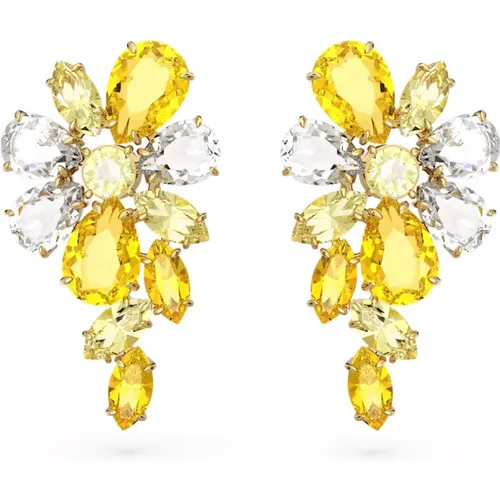 Floral Beauty Pierced Earrings Gema Collection , female, Sizes: ONE SIZE - Swarovski - Modalova