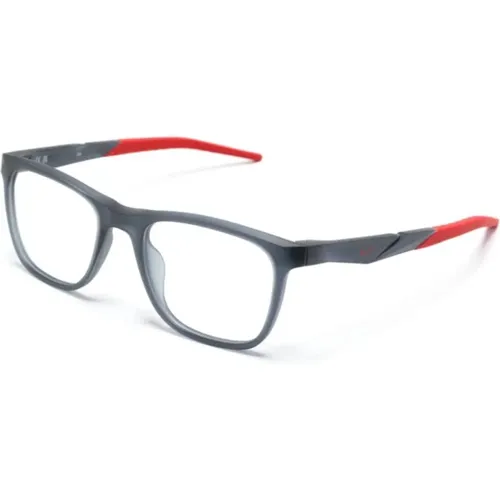 Graue Optische Brille mit Originalzubehör - Nike - Modalova