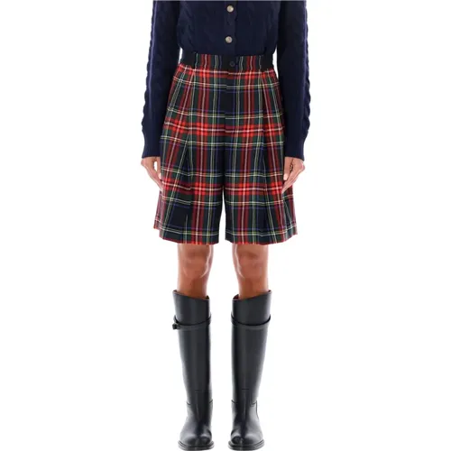 Damenbekleidung Shorts Tartan Aw24 , Damen, Größe: S - Ralph Lauren - Modalova