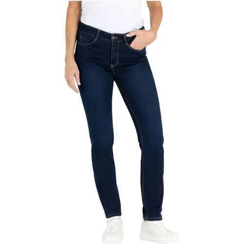 Dream Jeans Straight-Leg Dark Washed , Damen, Größe: XL - MAC - Modalova