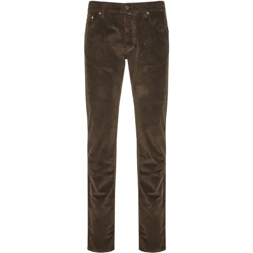 Corduroy pants with special Japanese fabrics , male, Sizes: W35, W33, W37, W32, W38, W40, W31, W36, W34 - Jacob Cohën - Modalova