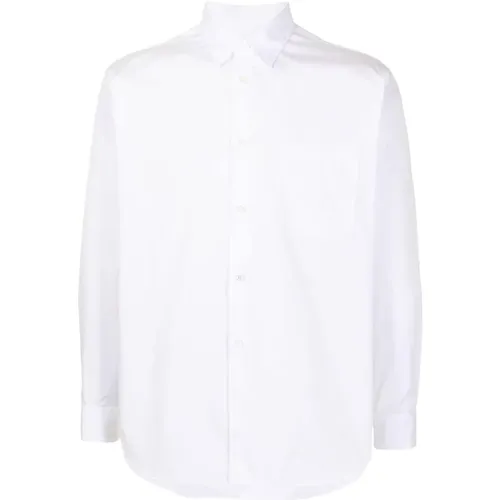 Oversize Weißes Baumwollhemd mit Klassischem Kragen , Herren, Größe: M - Comme des Garçons - Modalova