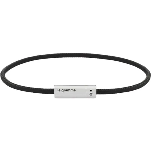 G Nato cable bracelet , unisex, Sizes: S - Le Gramme - Modalova