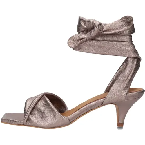 Taupe Sandalen Sara Sommer Chic , Damen, Größe: 40 EU - Toral - Modalova