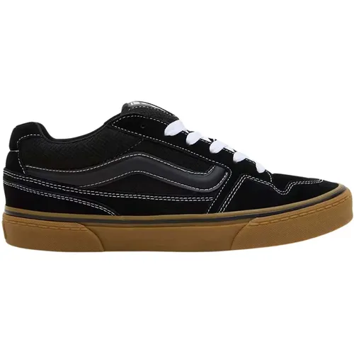 Schwarze Wildleder-Sneakers , Herren, Größe: 45 EU - Vans - Modalova