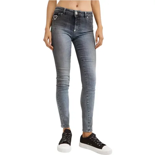 Graue Heart Skinny Fit Jeggings - Philipp Plein - Modalova