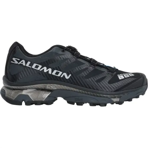 Schwarze Mesh-Sneakers mit Tonalen Details , Herren, Größe: 43 1/2 EU - Salomon - Modalova