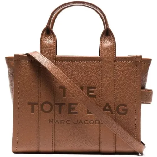 Grained Leather Tote Bag , female, Sizes: ONE SIZE - Marc Jacobs - Modalova