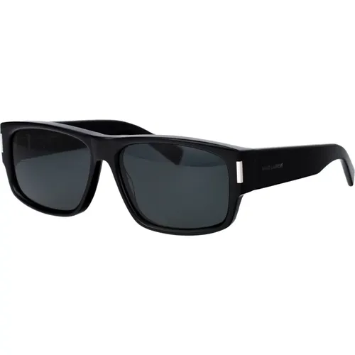 Klassische Schwarze Sonnenbrille SL 689 , Herren, Größe: 59 MM - Saint Laurent - Modalova